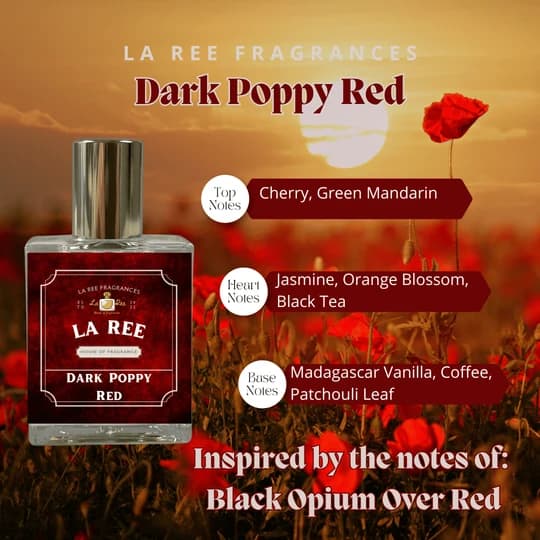 La Ree Fragrances Dark Poppy Red