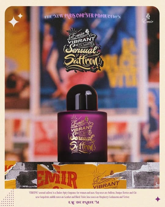 Paris Corner Vibrant Sensual Saffron Emir